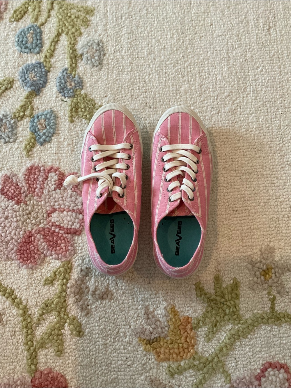 Women’s Pink Canvas Low-Top Sneakers